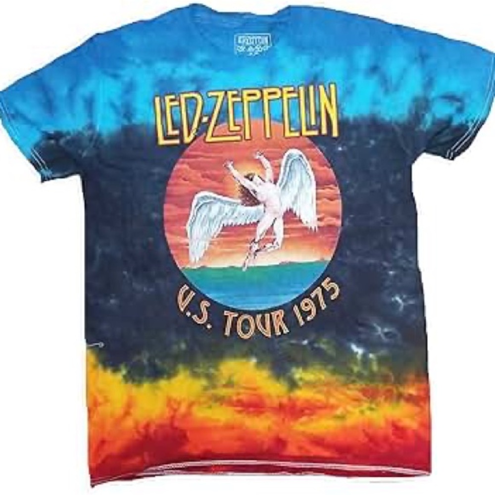 Tie-Dye T-Shirt - Led Zeppelin Band Tee